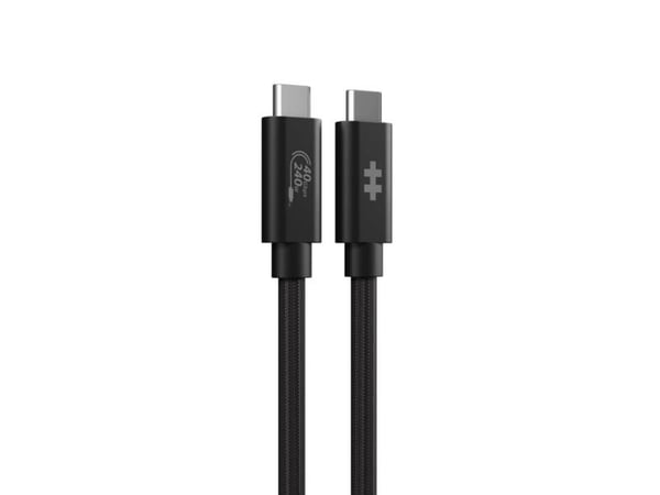 Hyper HyperDrive Next - USB-kabel - USB-C (hane) till USB-C (hane) - USB4 - 1.2 m - svart