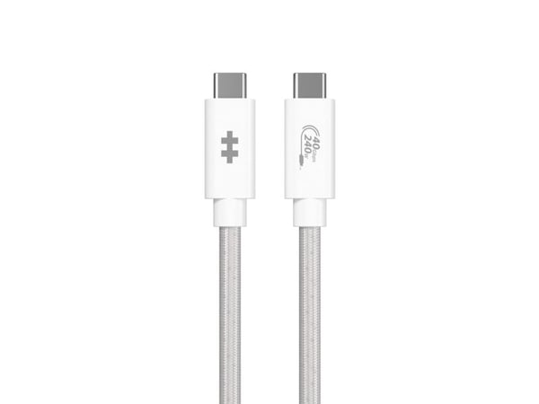 Targus HyperDrive Next, 1,2 m, USB C, USB C, USB4 Gen 3x2, 40 Gbit/sek, Hvid