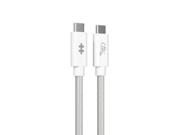 Targus HyperDrive Next, 1,2 m, USB C, USB C, USB4 Gen 3x2, 40 Gbit/sek, Hvid