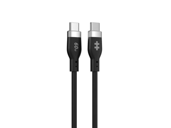 HyperJuice - USB-kabel - USB-C (hann) til USB-C (hann) - USB 2.0 - 1.5 m - USB Power Delivery (60W), utvidet effektområde (EPR) - svart