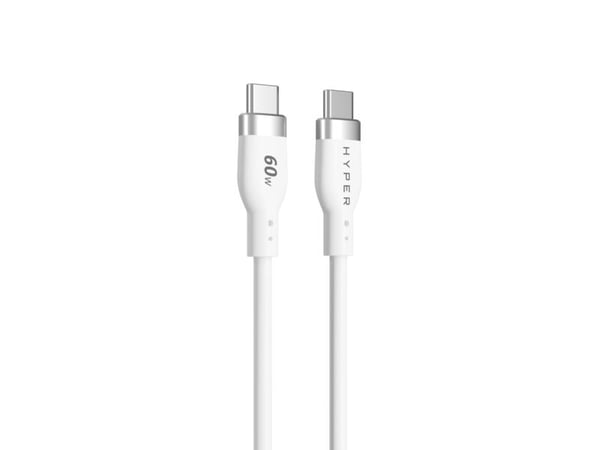 HYPER HyperJuice, 1,5 m, USB C, USB C, USB 2.0, Valkoinen