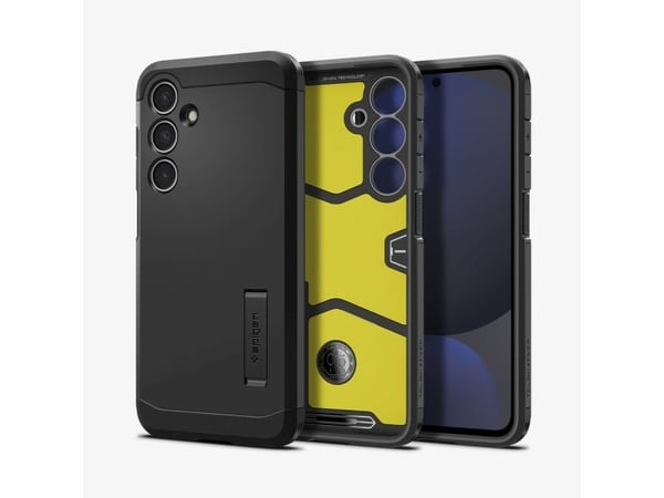 Spigen Tough Armor, Suojus, Samsung, Galaxy S24 FE, 17 cm (6.7"), musta