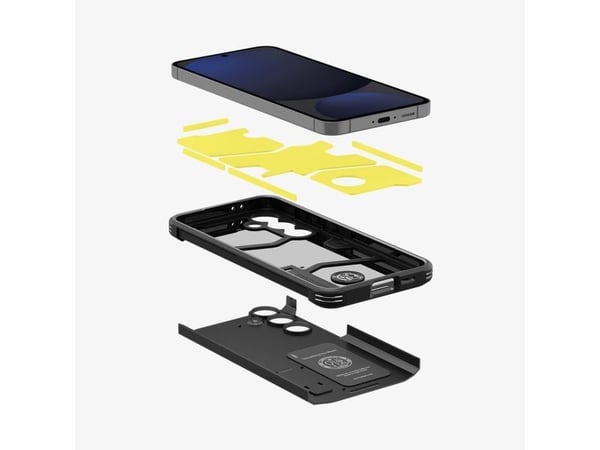 Spigen Tough Armor, Suojus, Samsung, Galaxy S24 FE, 17 cm (6.7"), musta