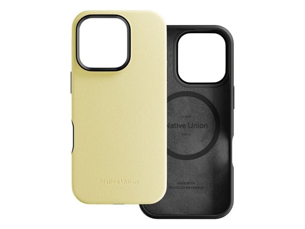 Native Union ACTCSE-LMO-NP24, Mobilskal, Apple, iPhone 16, 15,5 cm (6.1"), Gul