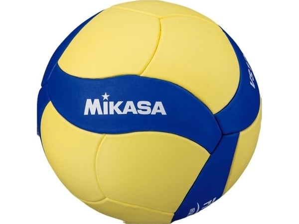 MIKASA VS123W-SL, 220 g, Blå, Gult, Skum, 65 - 67 cm, 18-panel ball, Innendørs
