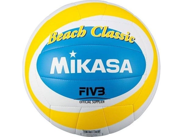 Beachvolleyball Mikasa Beach Classic hvit og gul og blå BV543C-VXB-YSB (5) Beachvolleyball Mikasa Beach Classic hvit og gul og blå BV543C-VXB-YSB (5)