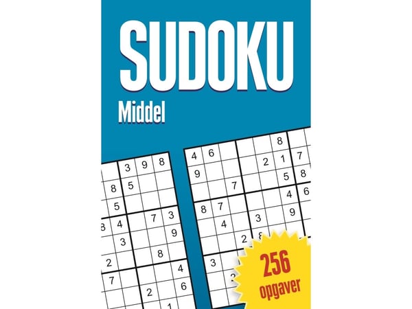 Sudoku - middels, 256 oppgaver