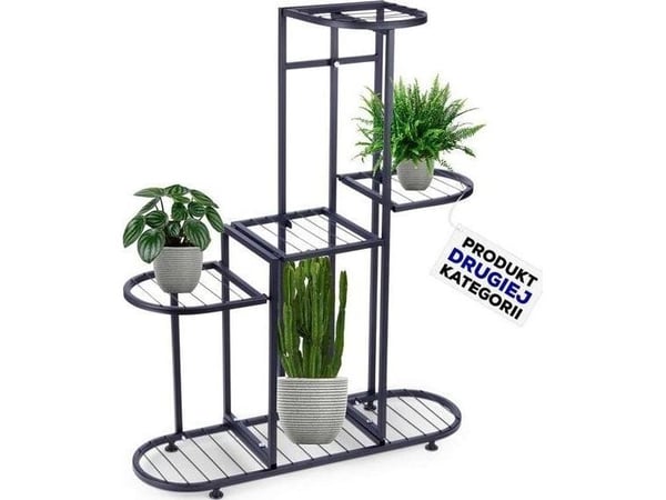 Vilde planteholder i metall svart 5 nivåer 84,5 cm Vilde planteholder i metall svart 5 nivåer 84,5 cm