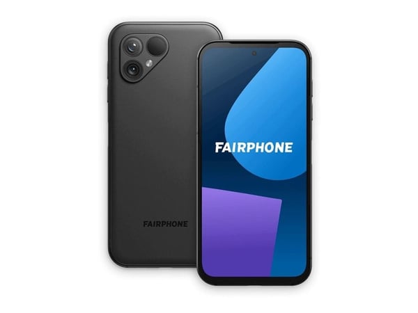 Fairphone 5, 16,4 cm (6.46"), 6 GB, 128 GB, 50 MP, Android 13, musta