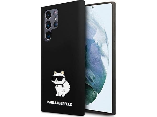 Karl Lagerfeld deksel til Samsung Galaxy S24 Ultra KLHCS24LSNCHBCK juodas HC SILIKONE NFT CHOUPETTE