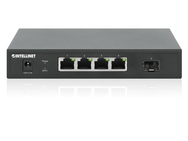 Intellinet 562058, Uhåndtert, 2.5G Ethernet (100/1000/2500), Full tosidig, Kan monteres på vegg
