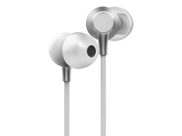Energy Sistem Metallized, Koblet med ledninger (ikke trådløs), Samtaler/musikk, 20 - 20000 Hz, 12 g, Hodesett, Sølv, Hvit
