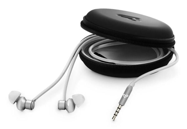 Energy Sistem Metallized, Koblet med ledninger (ikke trådløs), Samtaler/musikk, 20 - 20000 Hz, 12 g, Hodesett, Sølv, Hvit