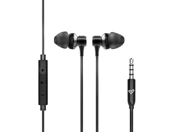 Energy Sistem Metallized, Koblet med ledninger (ikke trådløs), 20 - 20000 Hz, Samtaler/musikk, 12 g, Hodesett, Svart
