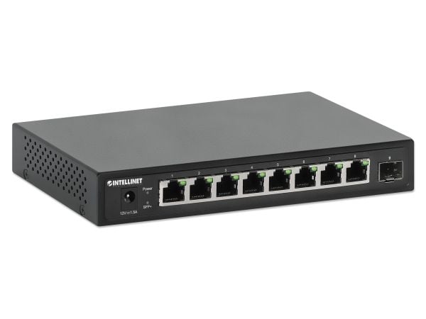 Intellinet 562096, Hallitsematon, 2.5G Ethernet (100/1000/2500), Täysin kaksipuolinen, Seinäkiinnitteinen