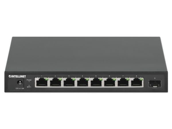 Intellinet 562096, Hallitsematon, 2.5G Ethernet (100/1000/2500), Täysin kaksipuolinen, Seinäkiinnitteinen