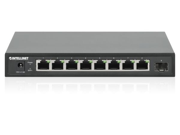 Intellinet 562096, Hallitsematon, 2.5G Ethernet (100/1000/2500), Täysin kaksipuolinen, Seinäkiinnitteinen