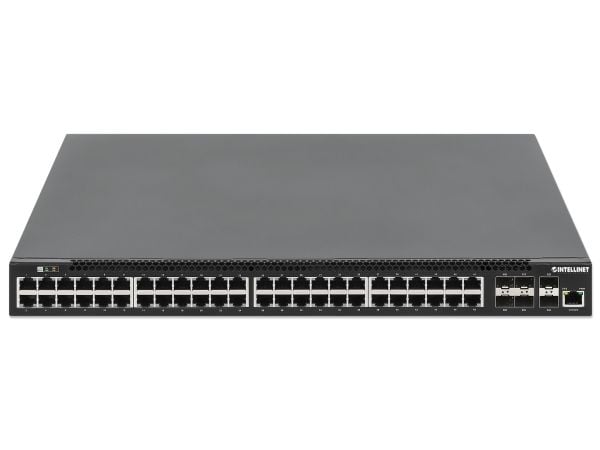 Intellinet 562041, Håndtert, L3, Gigabit Ethernet (10/100/1000), Full tosidig, Strøm over Ethernet (PoE), Rack-montering