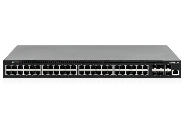 Intellinet 562041, Håndtert, L3, Gigabit Ethernet (10/100/1000), Full tosidig, Strøm over Ethernet (PoE), Rack-montering