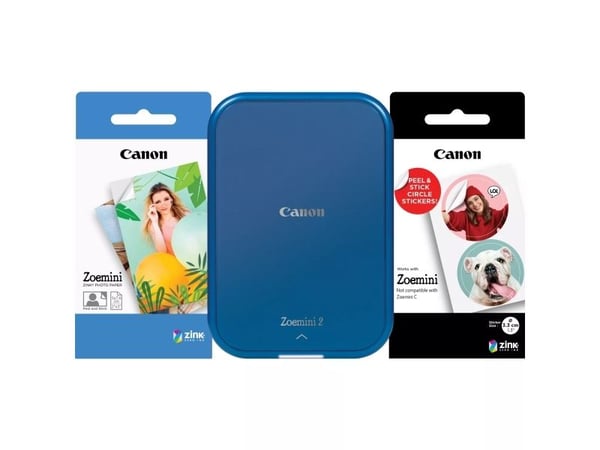 Canon Zoemini 2, ZINK (Zero ink), 313 x 500 DPI, 2" x 3" (5x7.6 cm), Utskrift uten kanter, Bluetooth, Direkte utskrift
