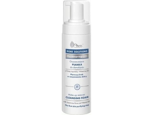 AVA LABORATORIUM rensende makeup remover-skum med japansk rose 150 ml