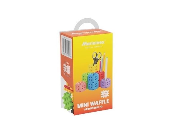 Marioinex Mini Waffle byggklosser - oppbevaringsboks 70 deler