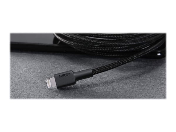 AUKEY CB-AL05, 1 m, Blixtlås, USB A, Hanstik, Hanstik, Sortera