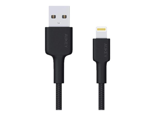 AUKEY CB-AL05, 1 m, Blixtlås, USB A, Hanstik, Hanstik, Sortera