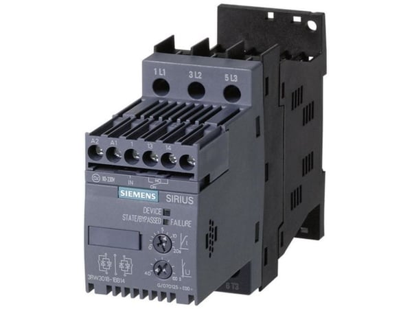 Siemens-pehmokäynnistin Moottorin teho 400 V 3,0 kW 230 ( 3RW30141BB14 )