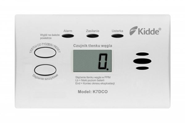 Hiilimonoksidi-ilmaisin LCD-näytöllä K7DCO Kidde Kidde