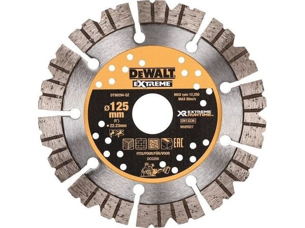 DeWALT DT90294-QZ, Hiomakiekko, Sisäänpainettu keskiosa, Kivi, DeWALT, 12,5 cm, Metallinen