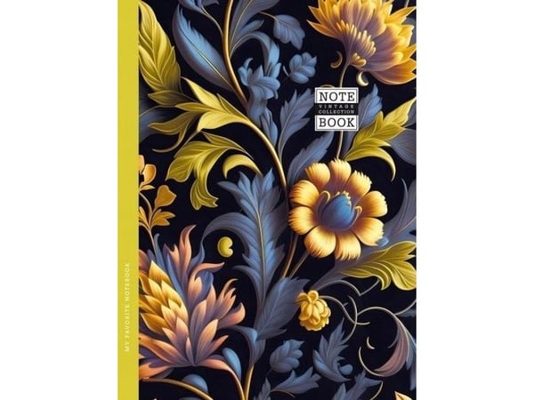 Fresh dekorativ notatbok 143x200/64K, rute TW Flora FRESH
