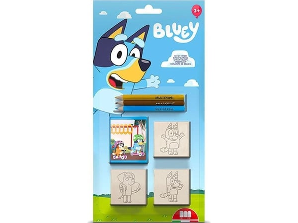 Monipainatus MULTIPRINT BLUEY PIECZĄTKI BLISTER 3 SZT.