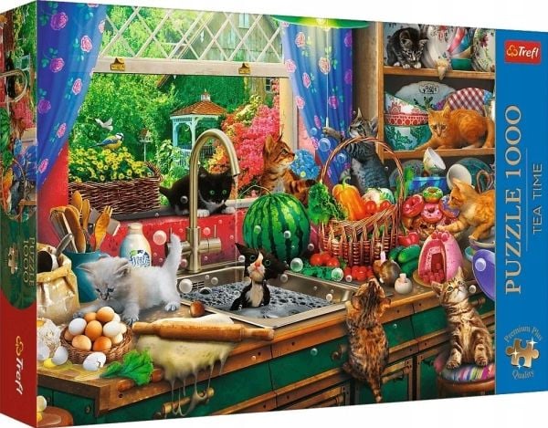 Trefl Puzzle 1000 biter Premium Plus Plagsomme kattunger
