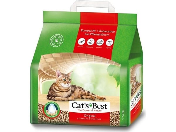 Cats Best Öko Plus kattesand, luktfri, 10 l