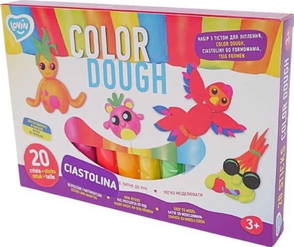 LovinDo plastelina ciastolina färgglad modellera kreativt set