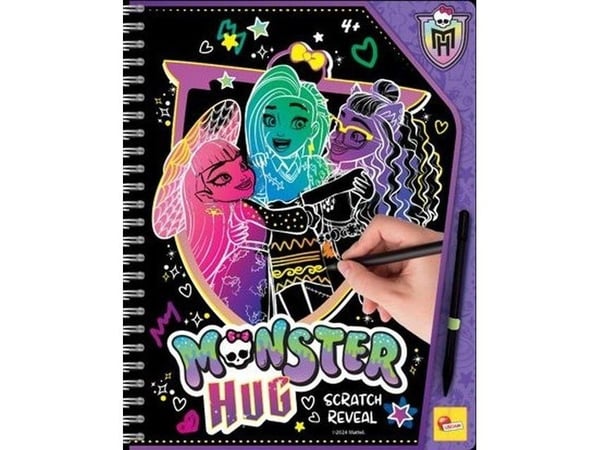 Lisciani Zdrapywanka luonnoslehtiö scratch-off Monster High