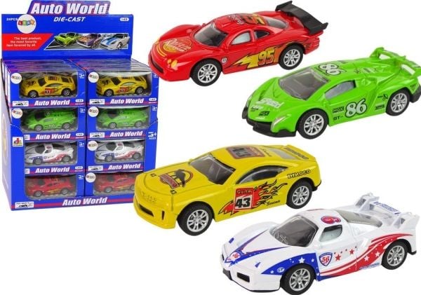 LeanToys autosport racingkjøretøy/resorak 1:43 (4 farger)