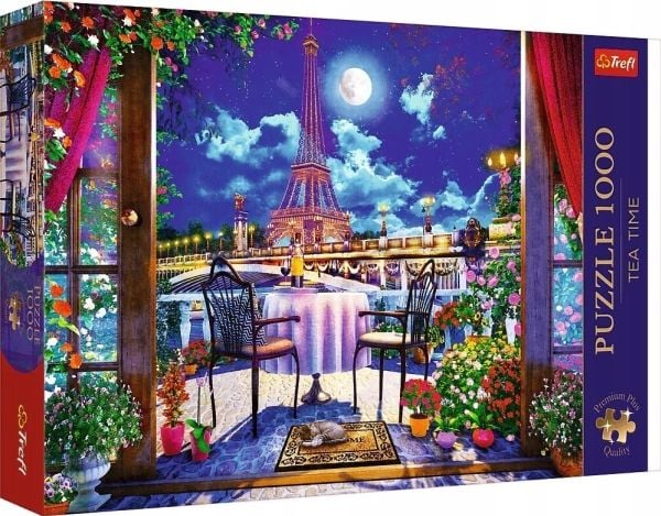 Trefl Puzzle 1000 elementtiä Premium Plus Pariisi kuunvalossa