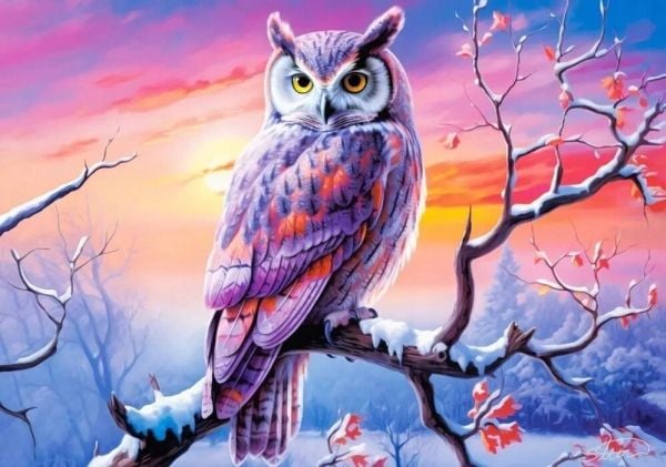 Castorland puslespill 500 Owl's Perfect Evening CASTOR
