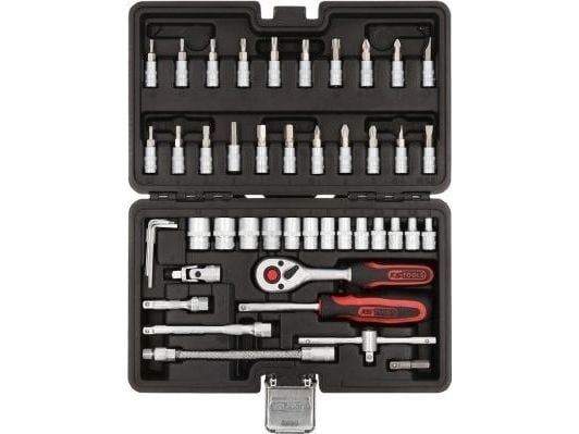 KS Tools 917.0648, Støpselsett, 1/4", Imperisk, 1/4", T10, T15, T20, T25, T27, T30, T40, Kromvanadiumstål