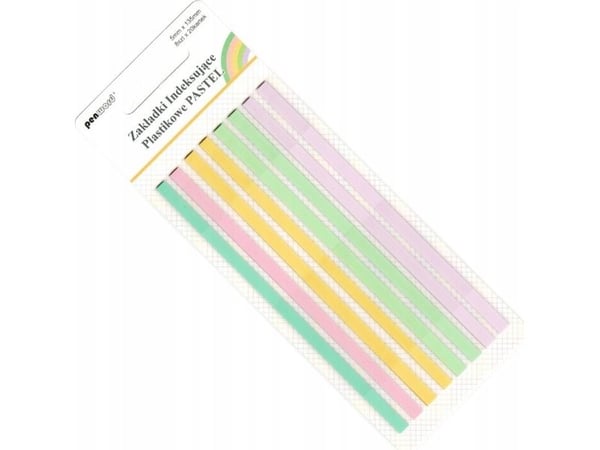 Polsirhurt indeksfaner ZI-53 plast pastell 8x20 5 mm x 135 mm k720 p24