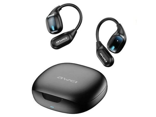 Awei AWEI Bluetooth 5.4 TZ12 hodetelefoner + dokkingstasjon svart/svart