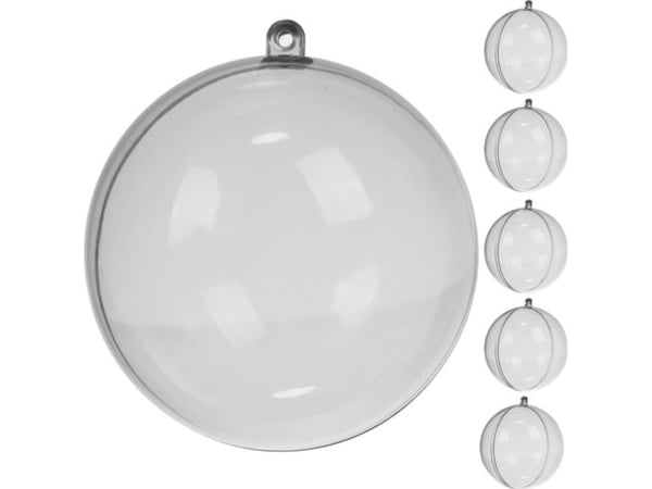 Ruhhy Läpinäkyvät pallot 10cm- 5kpl Ruhhy 22276