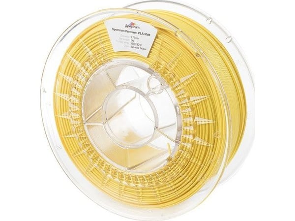 Spectrum Filaments 80242 PLA Matt filament PLA-matte 1,75 mm 1000 g Bahama Yellow (matt) 1 stk
