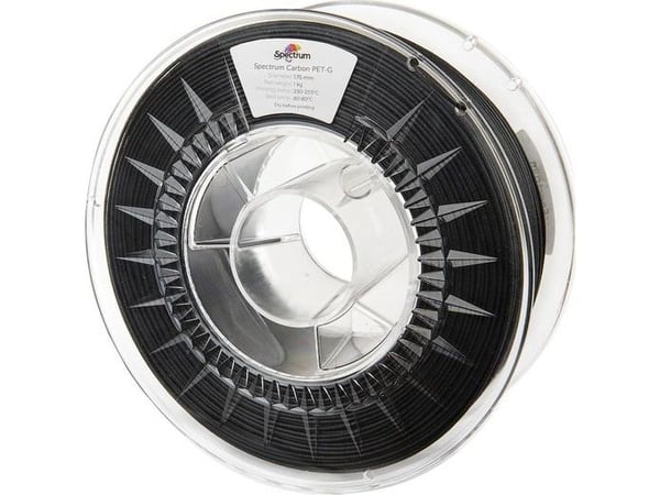 Spectrum Filaments 80468 PET-G Carbon filament PETG-kompound, matt 1,75 mm 1000 g sort – carbon (1 stk) Spectrum Filaments 80468 PET-G Carbon filament PETG-kompound, matt 1,75 mm 1000 g sort – carbon (1 stk)