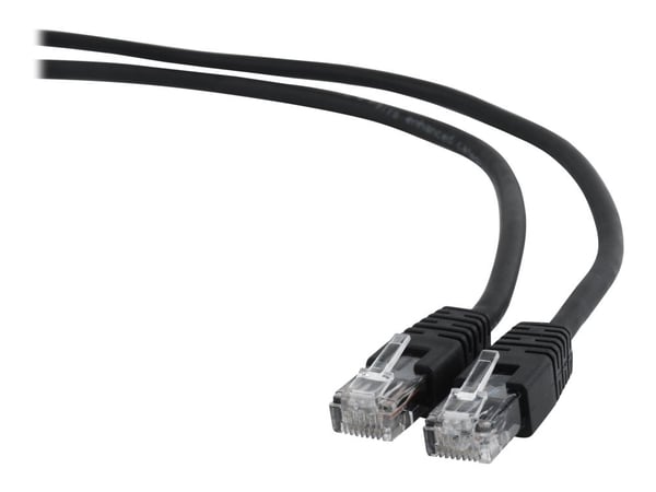 Cablexpert - Liitäntäkaapeli - RJ-45 (uros) - RJ-45 (uros) - 1 m - UTP - CAT 6 - säikeistetty, muotoiltu - musta