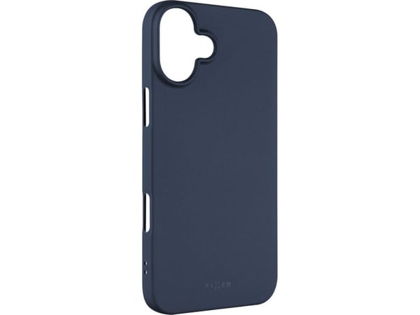Fixed Story - Baksidesskydd för mobiltelefon - gummibelagd - mjukt gummi - blå - för Apple iPhone 16 Plus