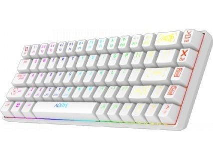 AQIRYS Mira White Outemu Red gamingtastatur (AQI-GA-KB-7)