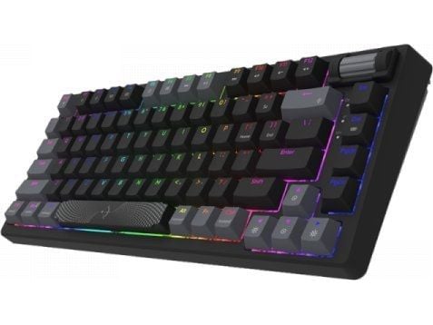 AQIRYS tastatur AQIRYS Mekanisk tastatur 75 %/81 taster med ledning ADARA MINI LE svart/grå